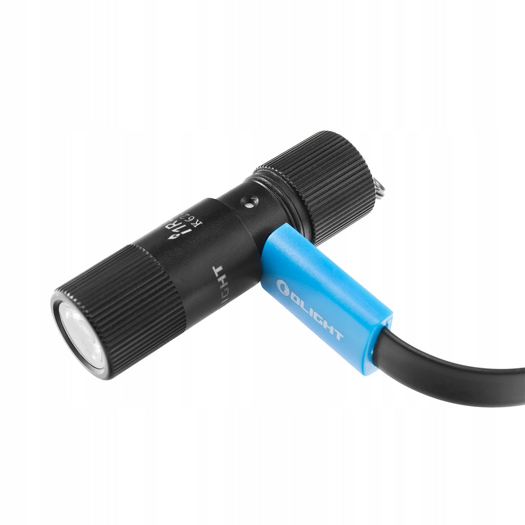 Mini Latarka LED mała miniaturowa czarna Olight I1R 2 eos kit 150 lm 150lm 40m 6 min