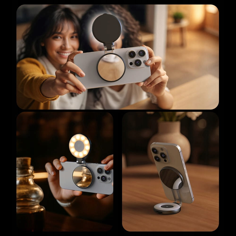 Mini lampa LED do telefonu z mocowaniem MagSafe iPhone Telesin S5-BGD-07