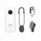 Mini mała Kamera Sportowa SJCAM C100 Pro white 4K + obudowa + mocowanie