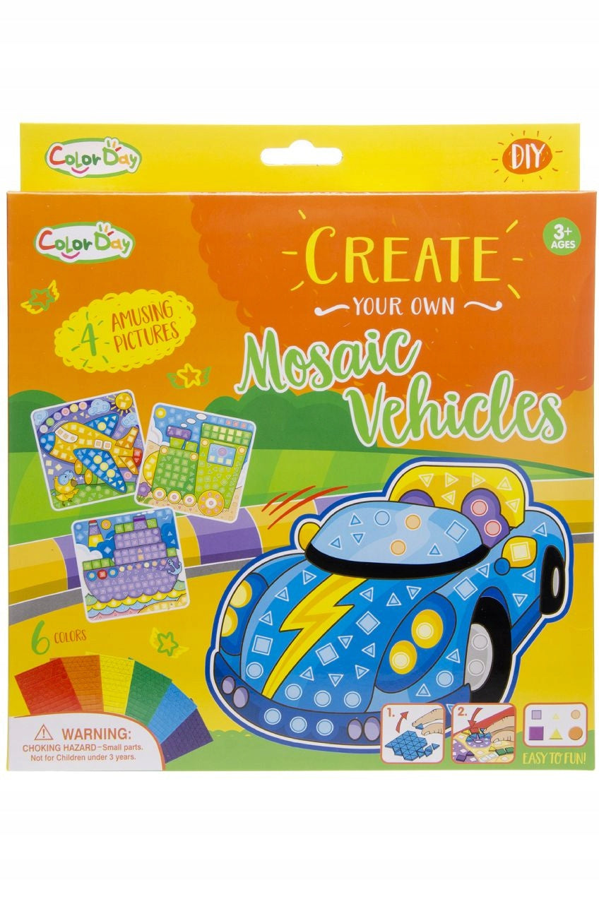 Mozaika DIY - pojazdy lub księżniczka