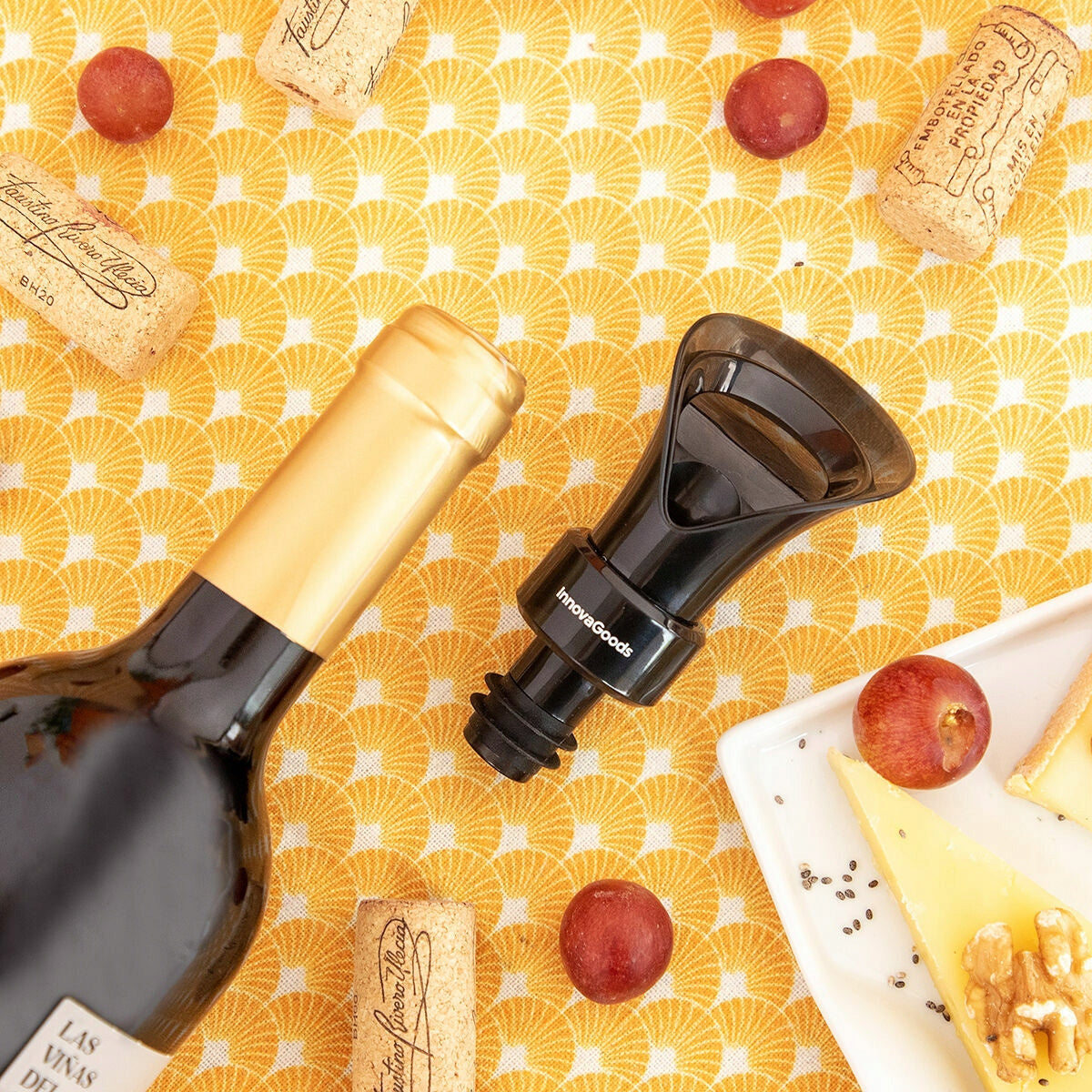 Nalewak aerator do wina 2w1 Wintopp InnovaGoods Zatyczka z nalewakiem