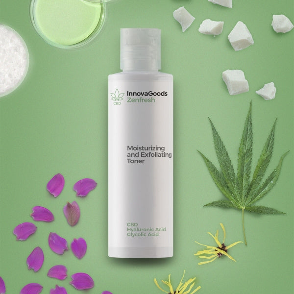 Nawilżający i złuszczający tonik do twarzy cbd Zenfresh InnovaGoods vege