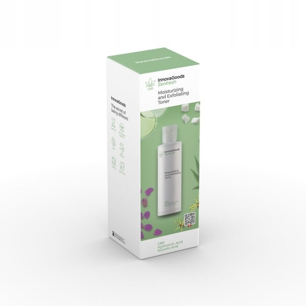 Nawilżający i złuszczający tonik do twarzy cbd Zenfresh InnovaGoods vege