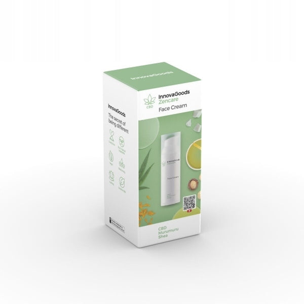 Nawilżający krem do twarzy wegański cbd Zencare InnovaGoods Łagodzący
