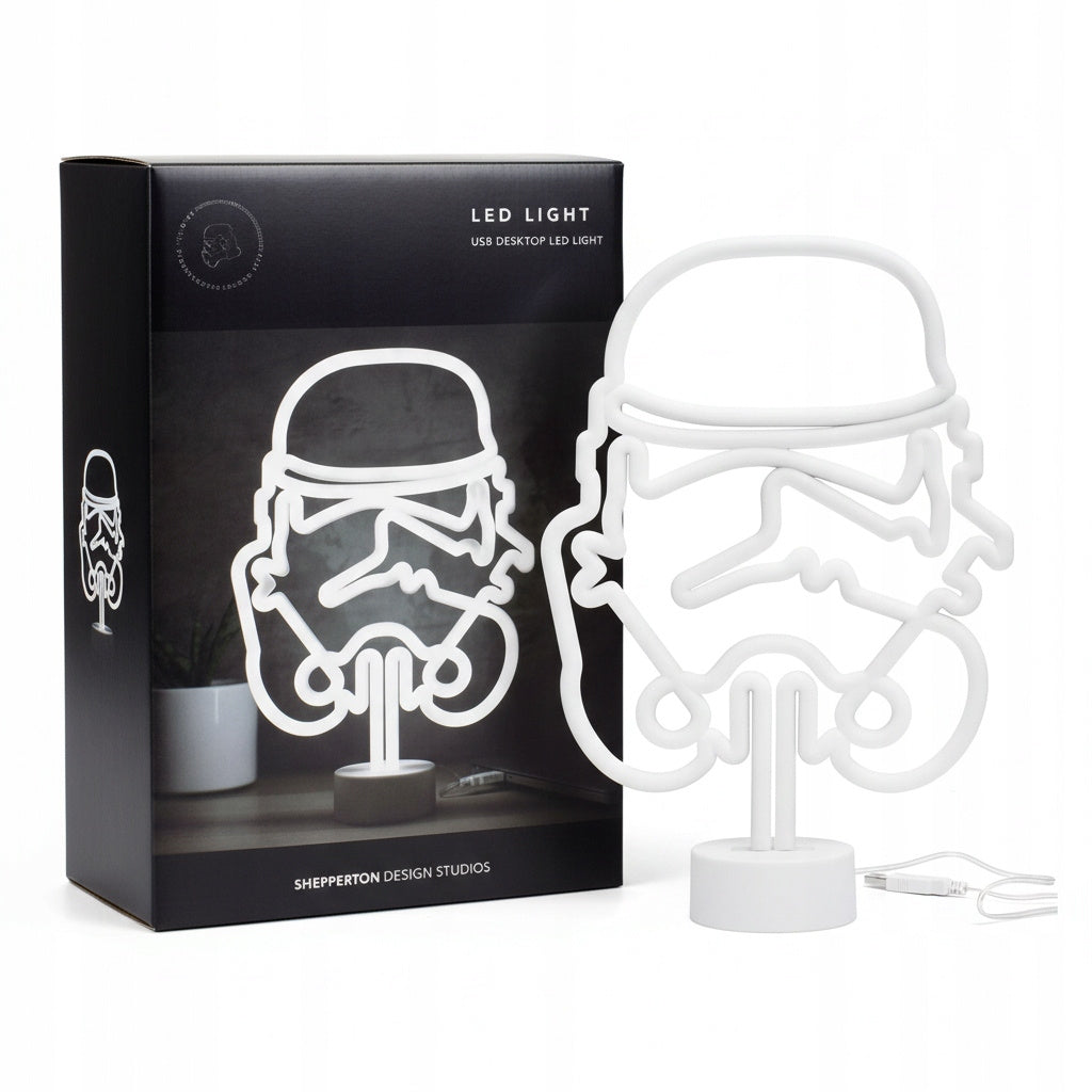 Neon LED Lampka star wars Stormtrooper USB dla fanów Gwiezdnych Wojen