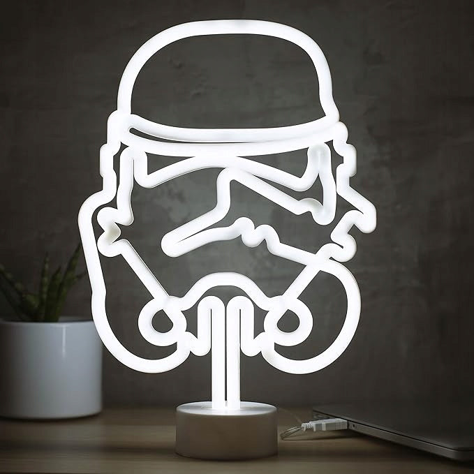 Neon LED Lampka star wars Stormtrooper USB dla fanów Gwiezdnych Wojen