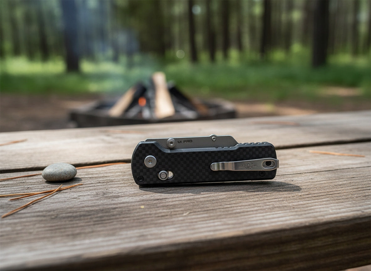 Nóż EDC Oknife z wymiennym ostrzem SK5 i śrubokrętem bit-driver G10 Carbon