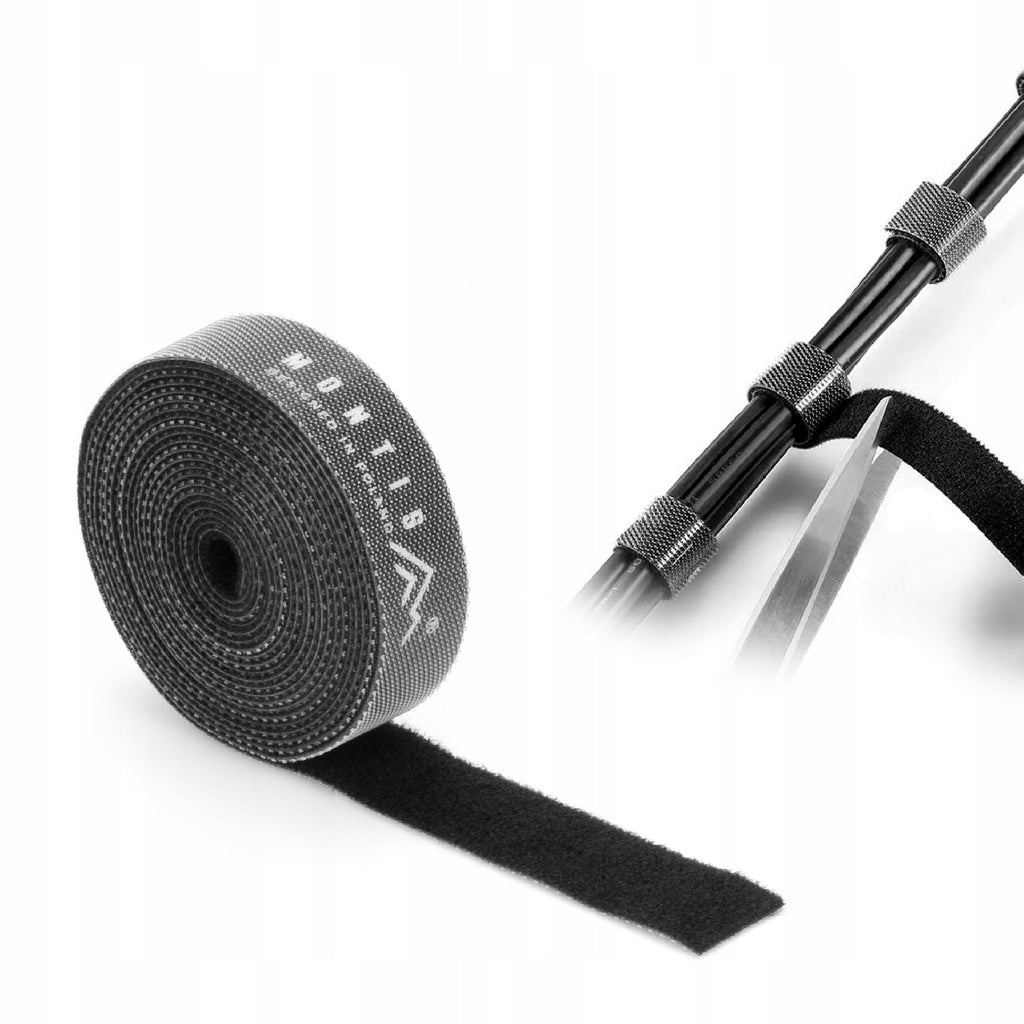 Organizer na kable opaska taśma rzepowa do kabli 1M 14mm regulowana MONTIS