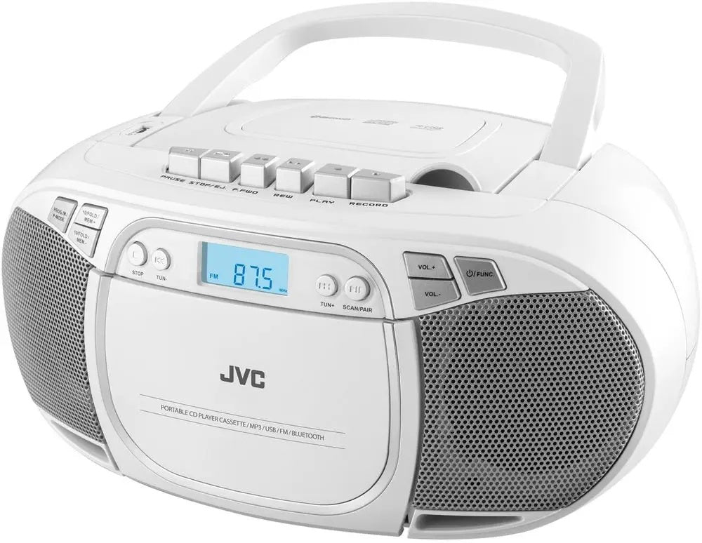 Odtwarzacz cd z magnetofonem JVC RC-E451W biały, USB, Bluetooth