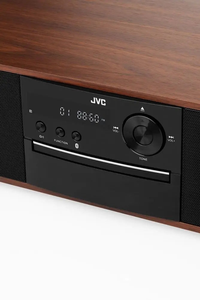 Odtwarzacz JVC RD-E761 odtwarzacz cd BT AUX USB CD-R LCD drewniany stylowy
