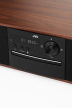 Odtwarzacz JVC RD-E761 odtwarzacz cd BT AUX USB CD-R LCD drewniany stylowy