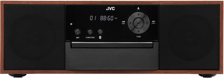 Odtwarzacz JVC RD-E761 odtwarzacz cd BT AUX USB CD-R LCD drewniany stylowy