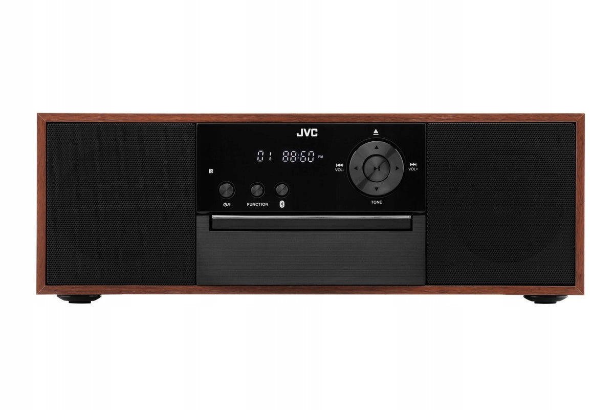 Odtwarzacz JVC RD-E761 odtwarzacz cd BT AUX USB CD-R LCD drewniany stylowy