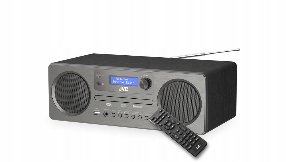 Odtwarzacz JVC Zestaw All In One wieża radio DAB+ Bluetooth AUX USB pilot