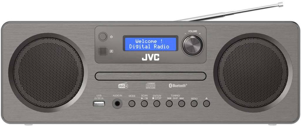 Odtwarzacz JVC Zestaw All In One wieża radio DAB+ Bluetooth AUX USB pilot