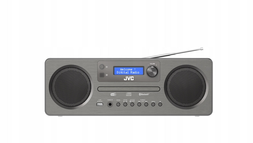 Odtwarzacz JVC Zestaw All In One wieża radio DAB+ Bluetooth AUX USB pilot