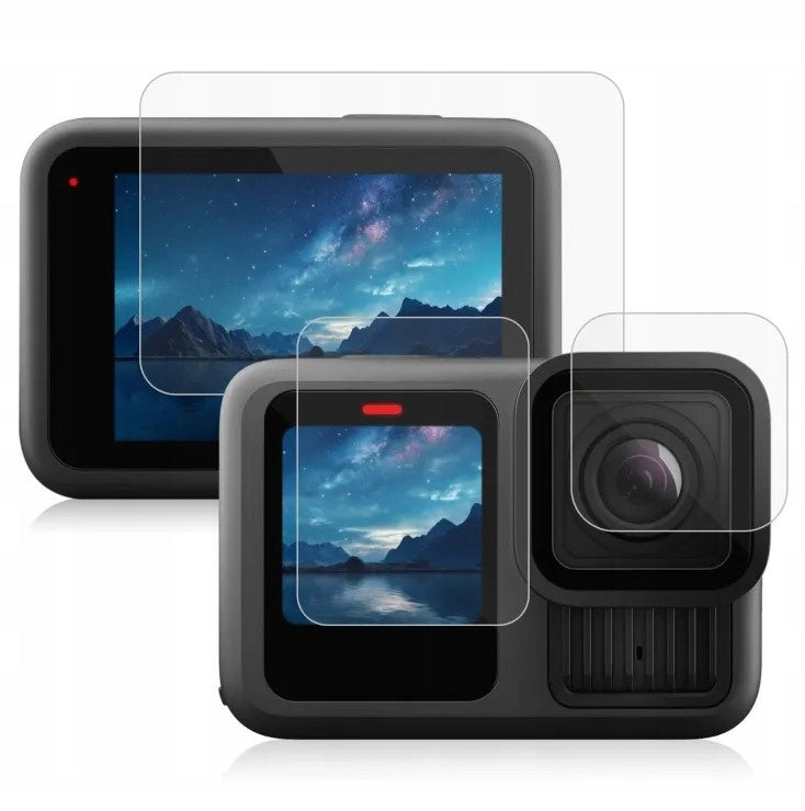 Osłona Ochronna Szkło Hartowane na Obiektyw 2x Ekran do GoPro hero 13 Black