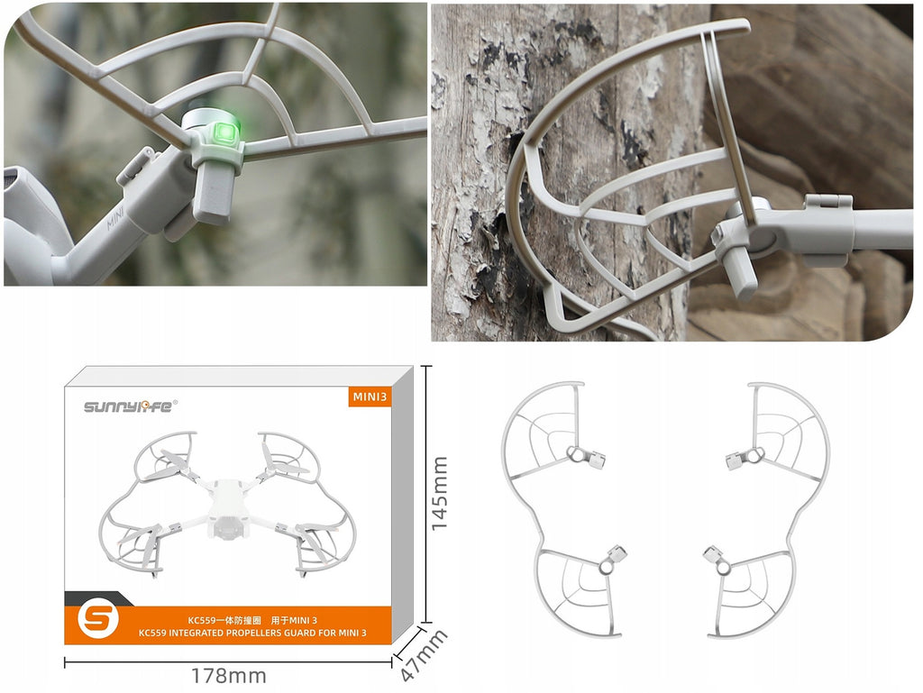 Osłona śmigieł Sunnylife do drona do DJI Mini 3 Ochrona na śmigła 4 szt
