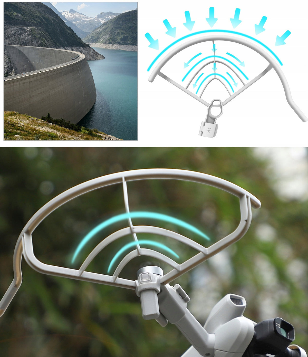 Osłona śmigieł Sunnylife do drona do DJI Mini 3 Ochrona na śmigła 4 szt