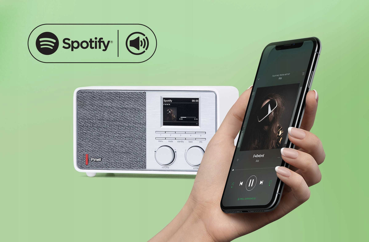PINELL supersound 201W radio sieciowo-bateryjne DAB+, FM, Wi-Fi