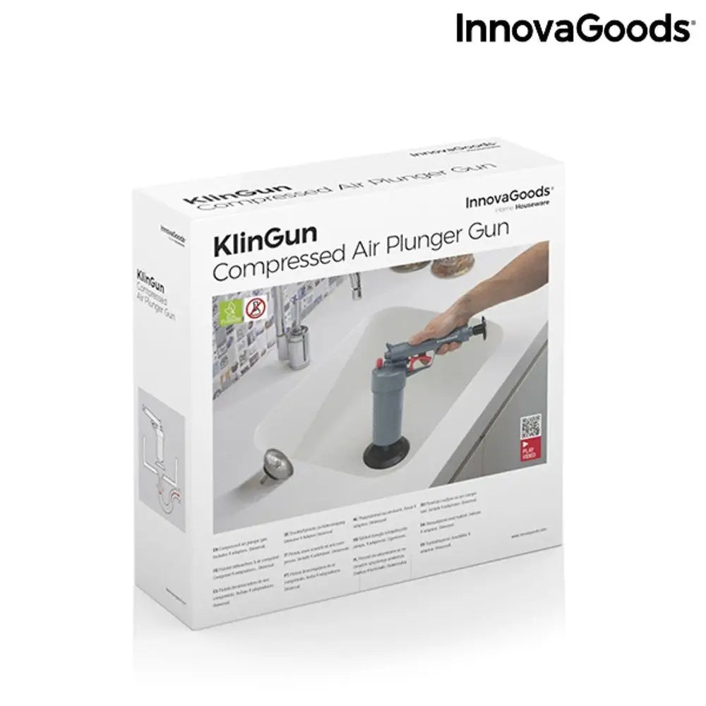 Pistolet do udrażniania rur wc kret przepychacz Innovagoods