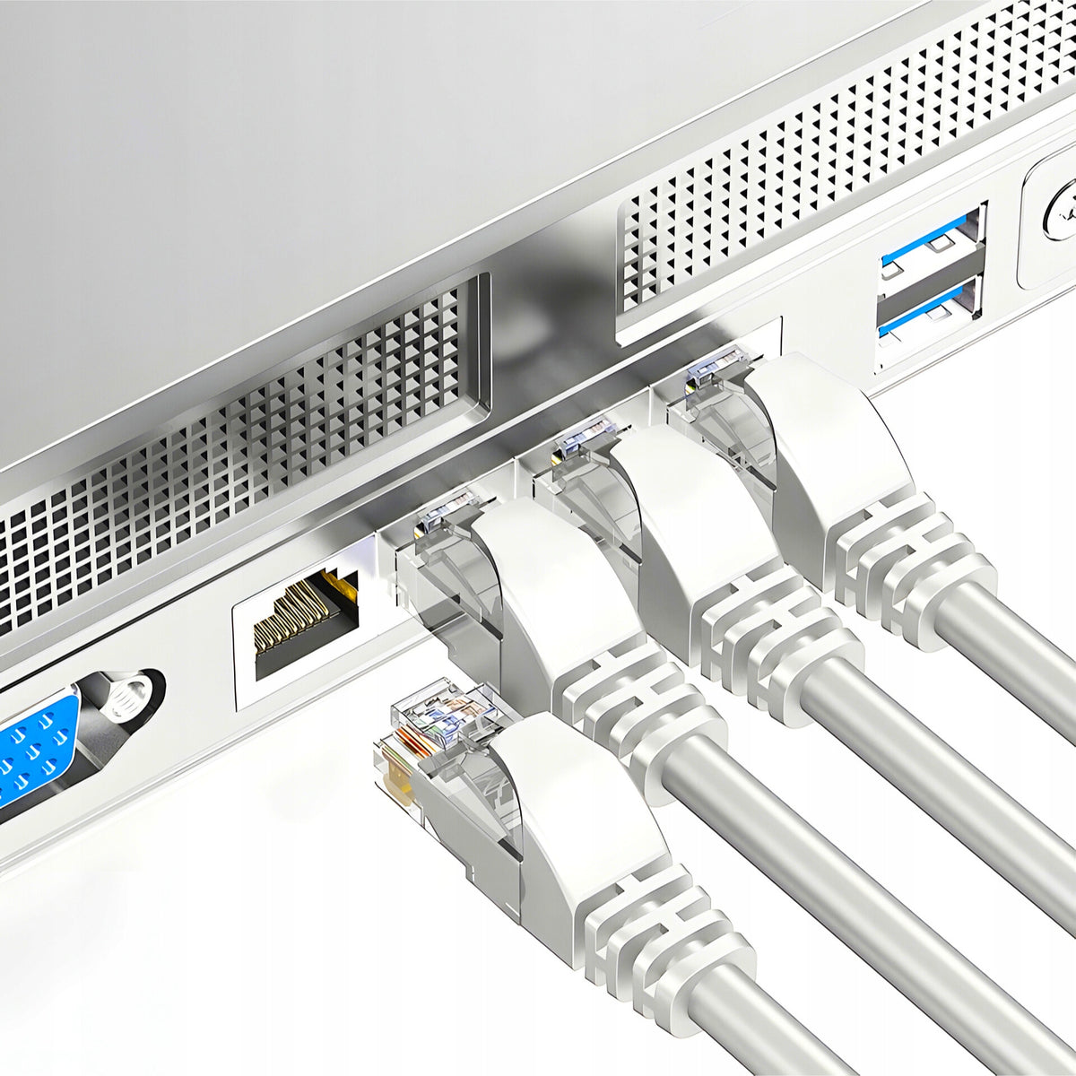 Patchcord U/UTP 5e Montis RJ45 / RJ45 15 m biały