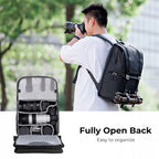 Plecak fotograficzny na aparat 20L k&f Concept Beta V6 czarny pojemny