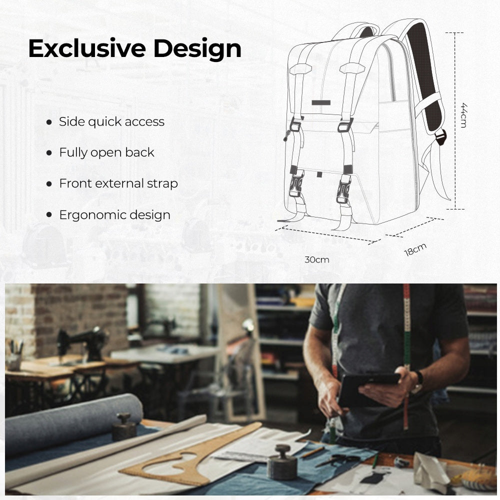 Plecak fotograficzny na aparat 20L k&f Concept Beta V6 czarny pojemny