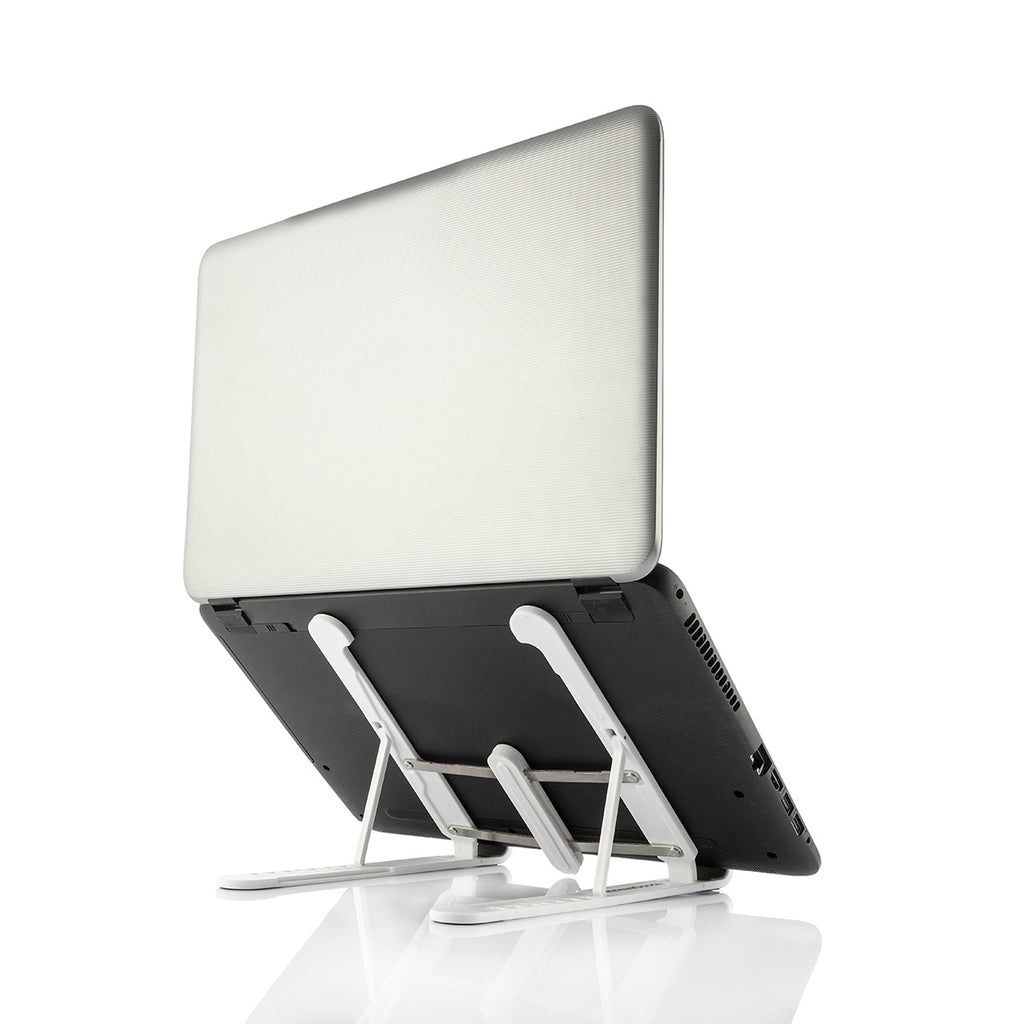 Podstawka Regulowany stojak na laptopa telefon tablet InnovaGoods biały