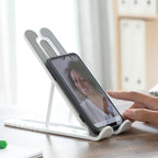 Podstawka Regulowany stojak na laptopa telefon tablet InnovaGoods biały