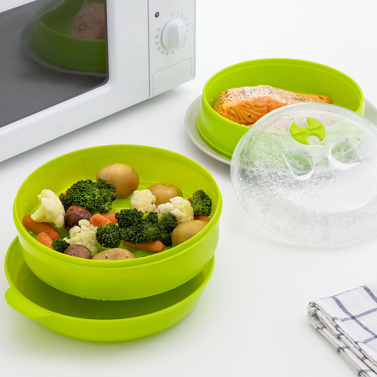Podwójny Parowar do Mikrofalówki Codowave InnovaGoods