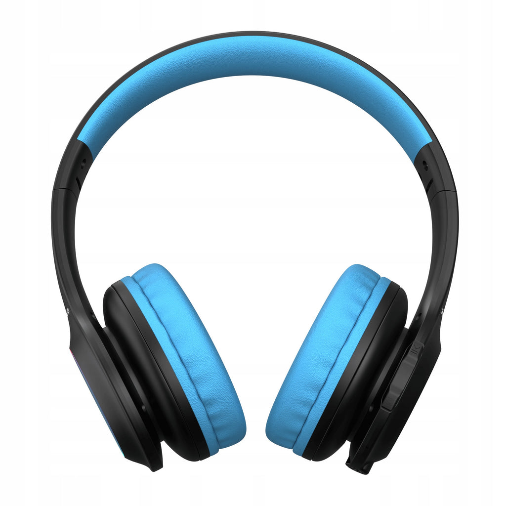 PowerLocus pled BlackBlue Bezprzewodowe Słuchawki Bluetooth dla dzieci LED