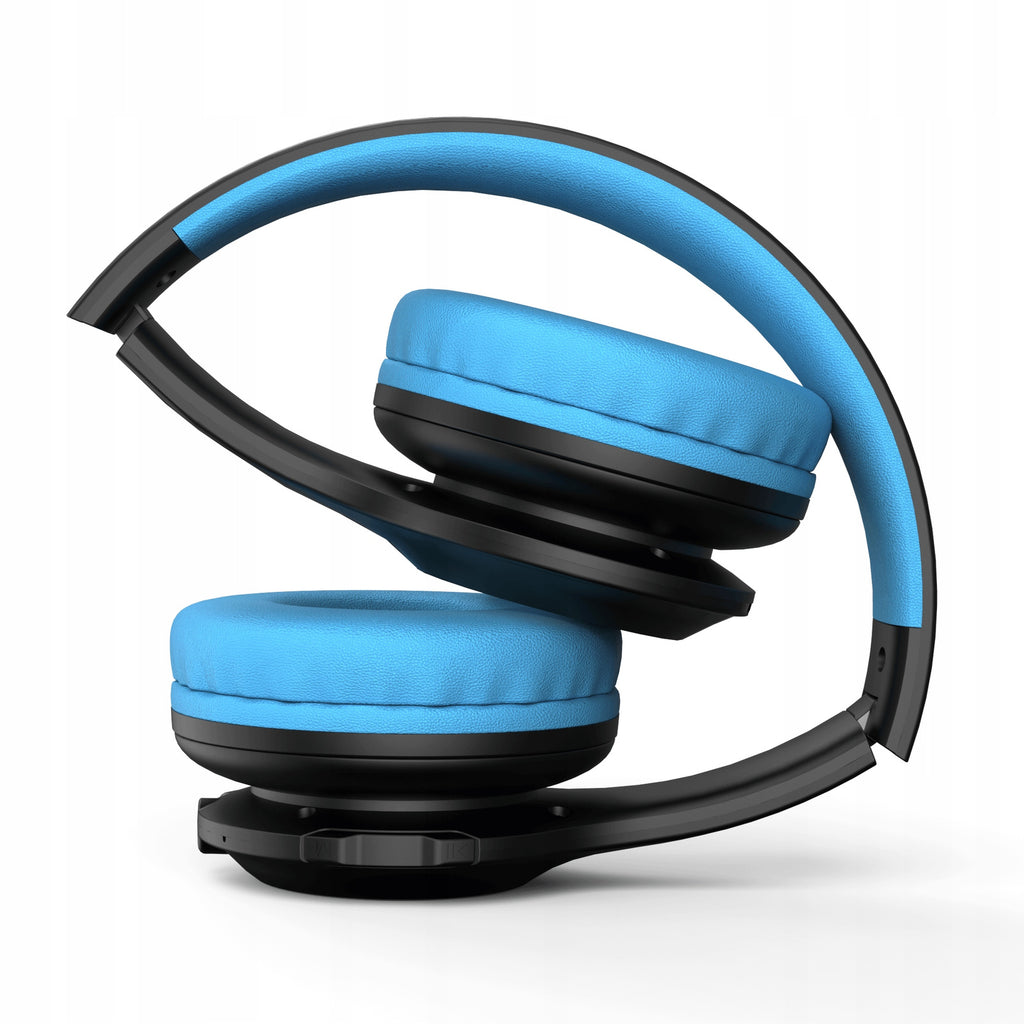 PowerLocus pled BlackBlue Bezprzewodowe Słuchawki Bluetooth dla dzieci LED