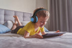 PowerLocus pled BlackBlue Bezprzewodowe Słuchawki Bluetooth dla dzieci LED