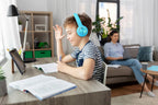 PowerLocus pled BlueOrange Bezprzewodowe Słuchawki Bluetooth dla dzieci LED