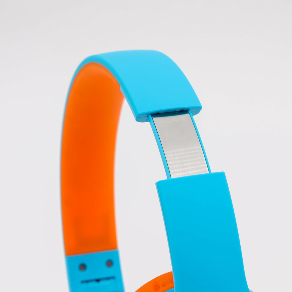 PowerLocus pled BlueOrange Bezprzewodowe Słuchawki Bluetooth dla dzieci LED