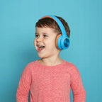 PowerLocus pled BlueOrange Bezprzewodowe Słuchawki Bluetooth dla dzieci LED