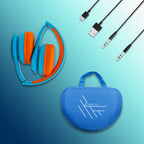 PowerLocus pled BlueOrange Bezprzewodowe Słuchawki Bluetooth dla dzieci LED