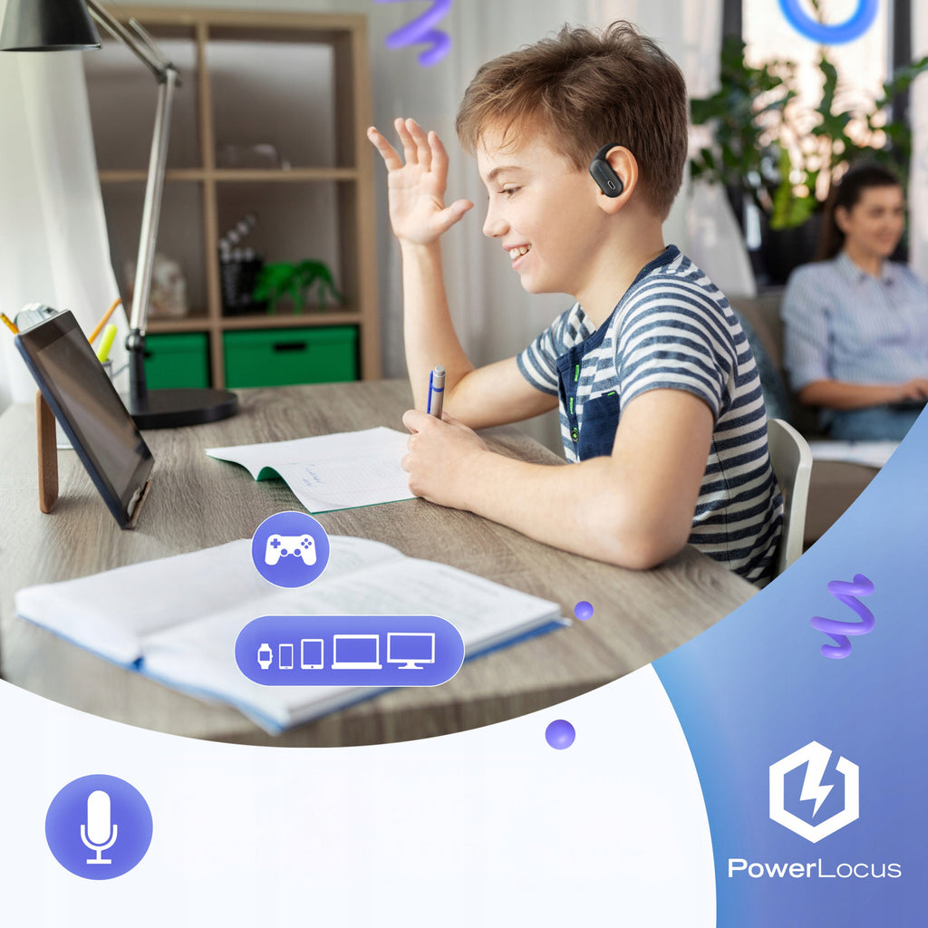 PowerLocus Słuchawki BT dla dzieci Jumpy limit 85 dB hipoalergiczne 30h