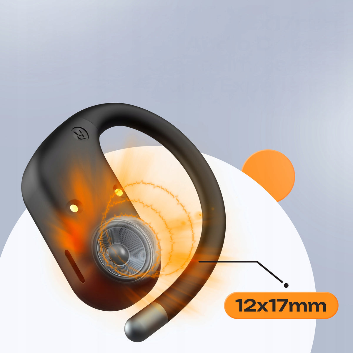 PowerLocus Słuchawki Bluetooth Otwarte Move 30h Mikfrofony AI