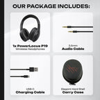 PowerLocus Słuchawki Bluetooth P19 4 tryby eq 60 godzin składane z etui
