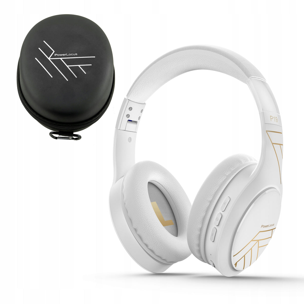PowerLocus Słuchawki Bluetooth P19 4 tryby eq 60 godzin składane z etui