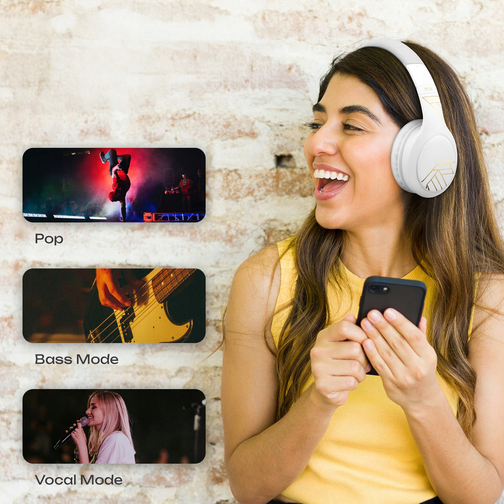 PowerLocus Słuchawki Bluetooth P19 4 tryby eq 60 godzin składane z etui