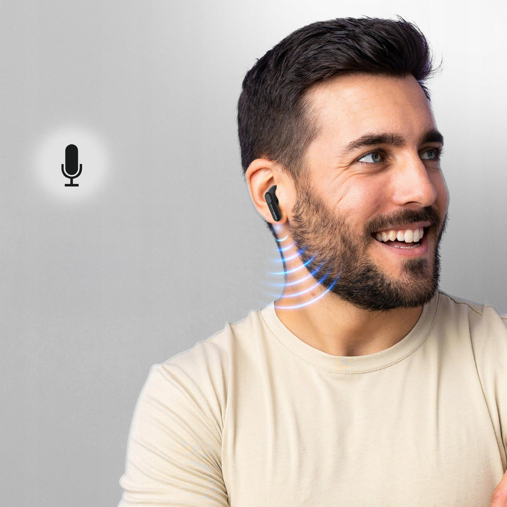 PowerLocus Vibe Słuchawki Douszne Bluetooth z 4 Mikrofonami ENC - 25h pracy