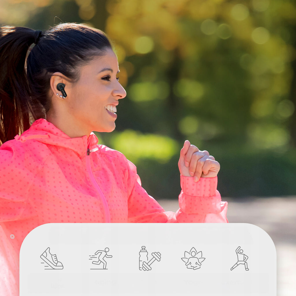 PowerLocus Vibe Słuchawki Douszne Bluetooth z 4 Mikrofonami ENC - 25h pracy