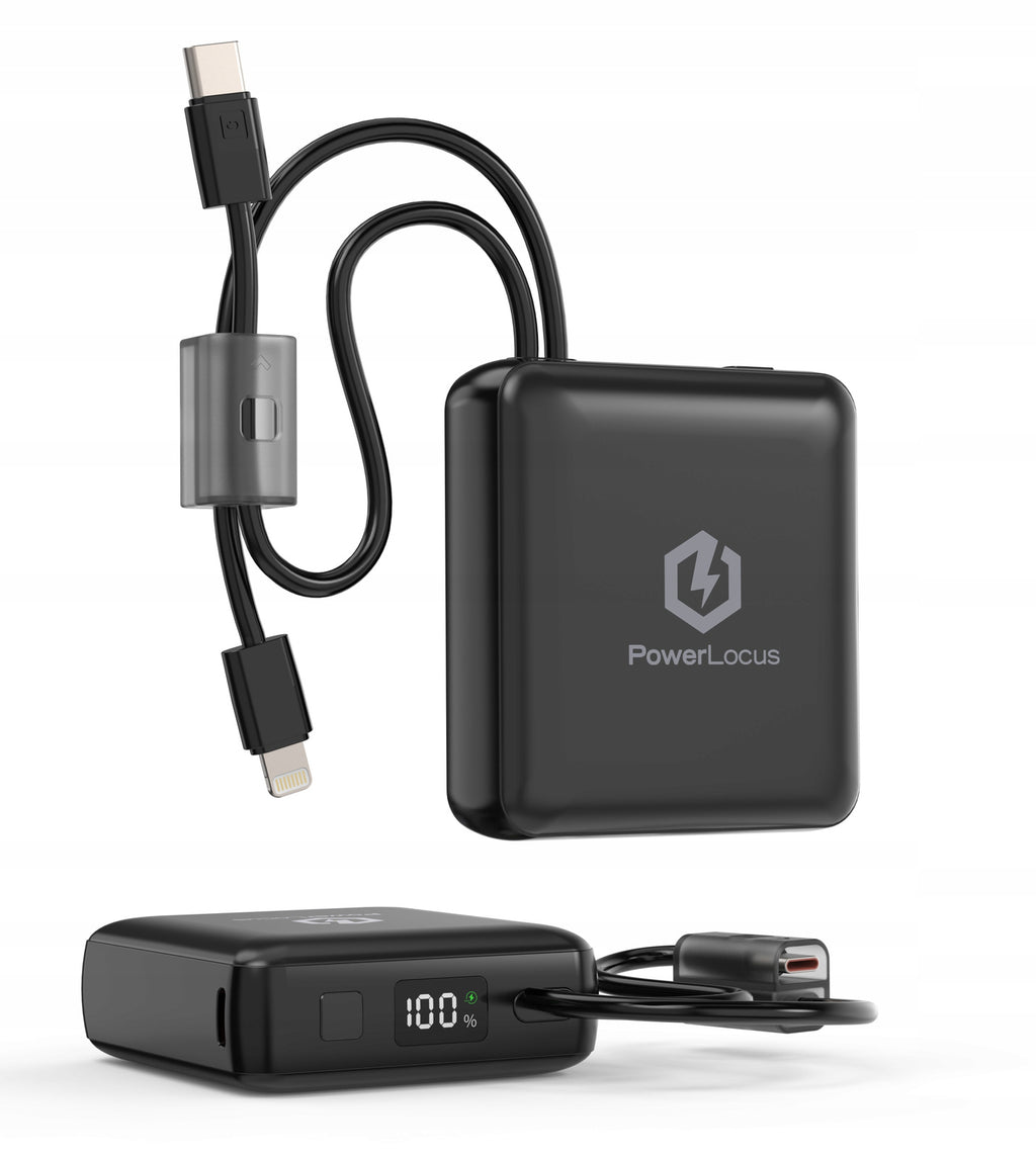 Powerbank PowerLocus 10000mAh PD 20W Szybkie ładowanie USB-C + Lightning