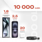 Powerbank PowerLocus 10000mAh PD 20W Szybkie ładowanie USB-C + Lightning