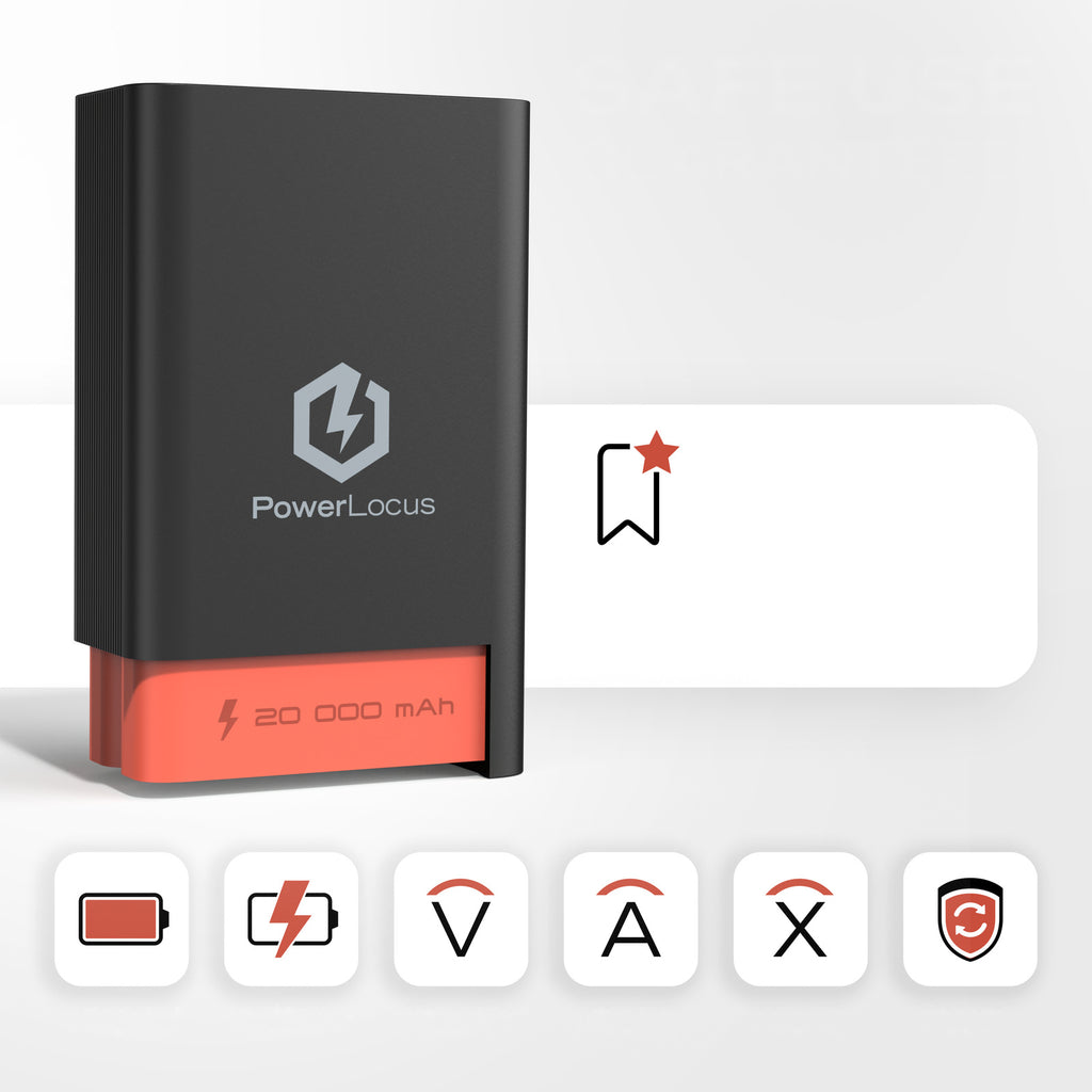 Powerbank PowerLocus PLB-2 20 000 mAh 65 W USB-C i USB-A