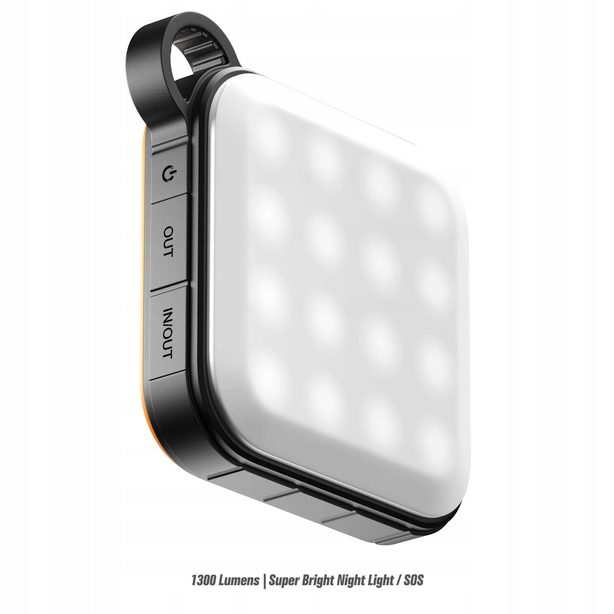 Powerbank rugd Power Brick 18W + latarka 1300lm + SOS IP67 z karabińczykiem