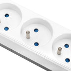 Przedłużacz elektryczny biało-szary 3-gniazdowy z USB MONTIS 1,5m MT185-WG-1,5
